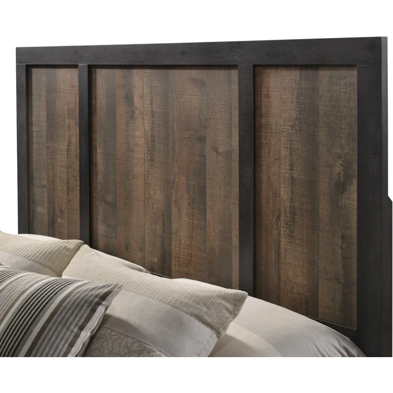 Harlington Walnut 3PC Set w/Queen Bed
