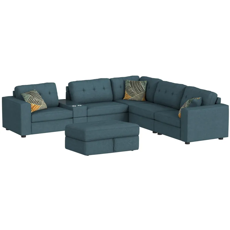Options One Palmer Plus Teal: the Lounge (7PC)