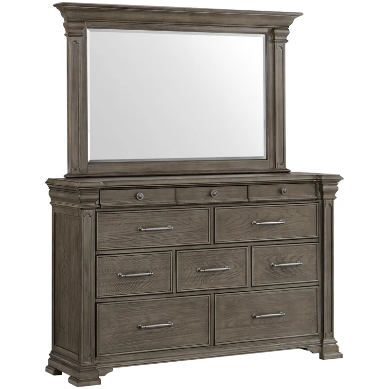 Kings Court Grey 3PC Set w/Queen Bed