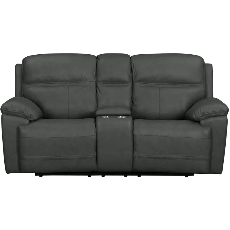 Camaro P3 Loveseat with Console in Aline Anthracite
