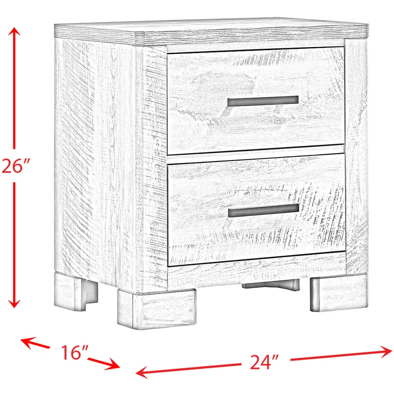 Millers Cove Grey 5PC Set w/ Queen Bed