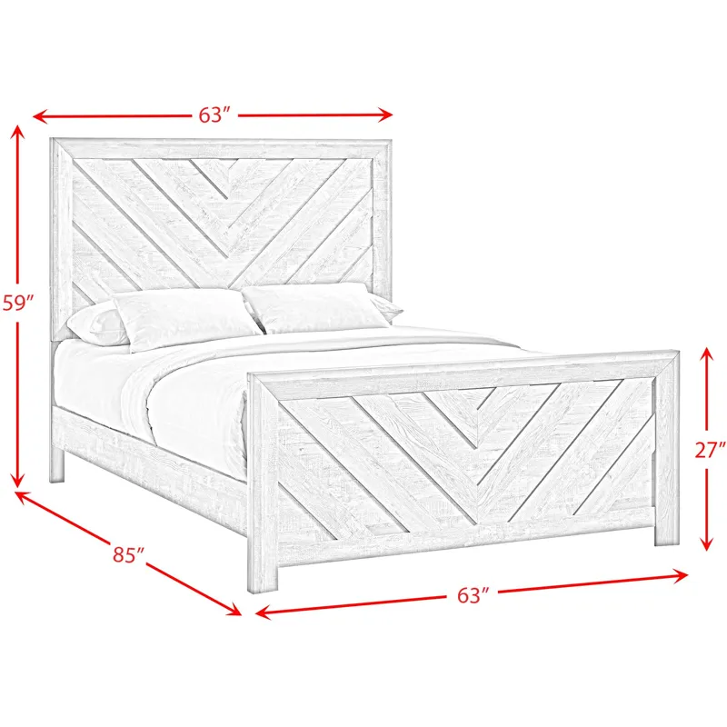 Eleanor White 3PC Set w/Queen Bed