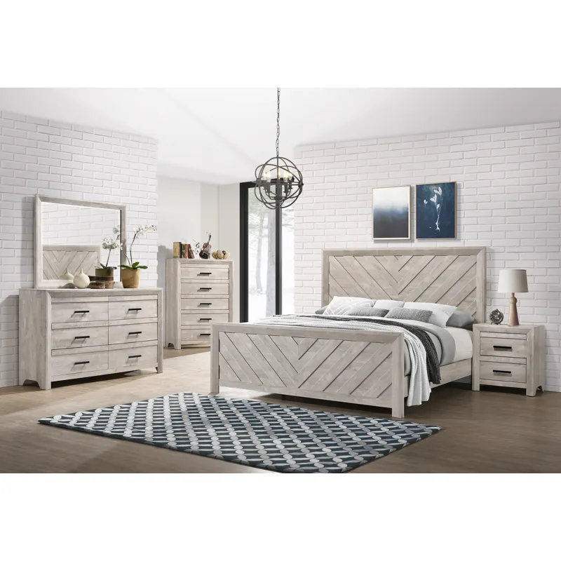 Ellen White 4PC Set w/Queen Bed and CH