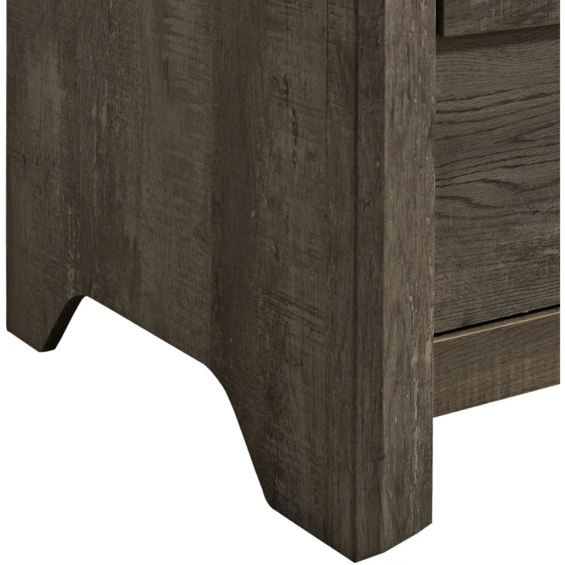 Eleanor Mocha Grey 4PC Set w/Queen Bed and CH