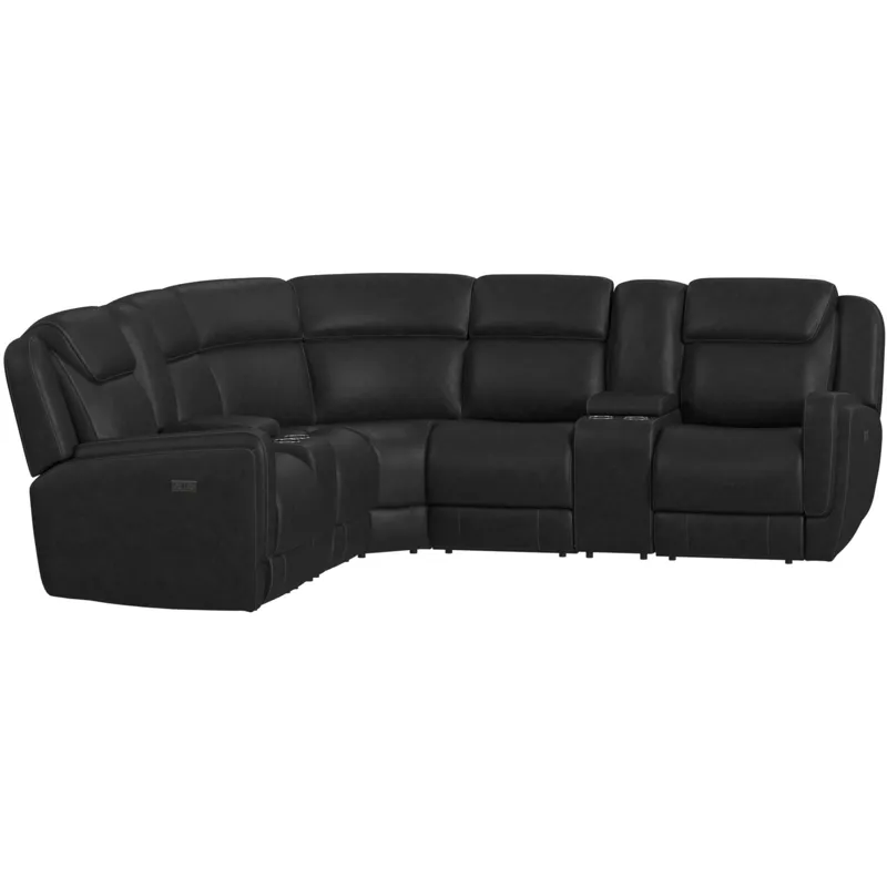 Hornet Simba Black Sectional 3PC Set - (2)P