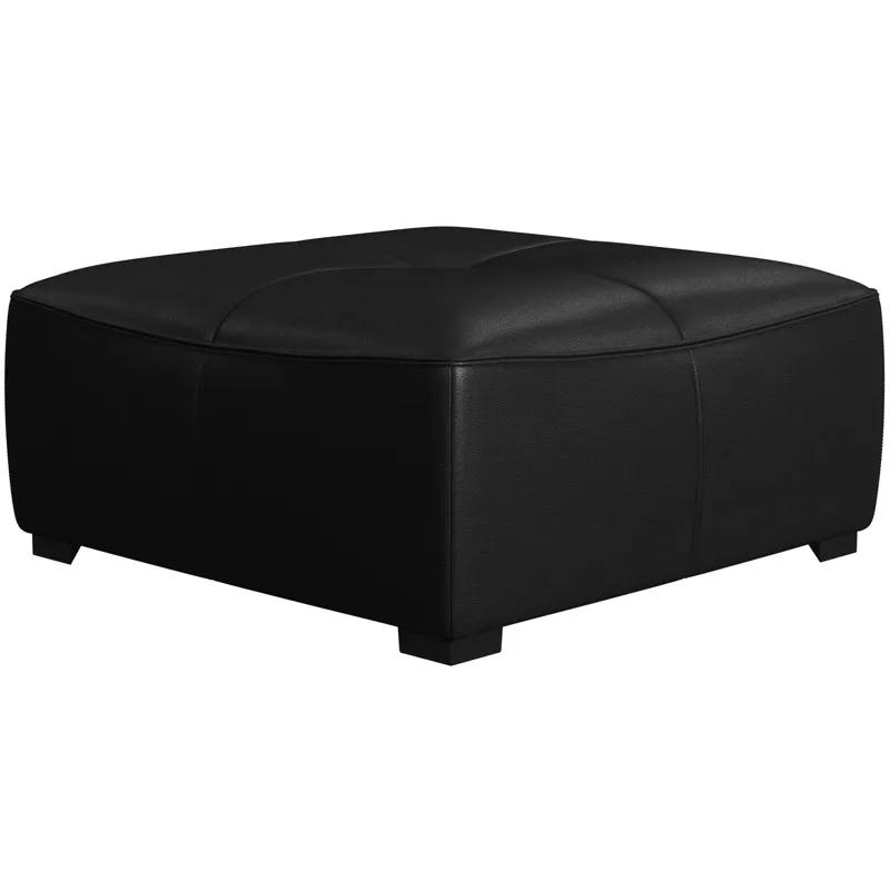 Blake Pebble Black Sectional 5PC Set & Ottoman