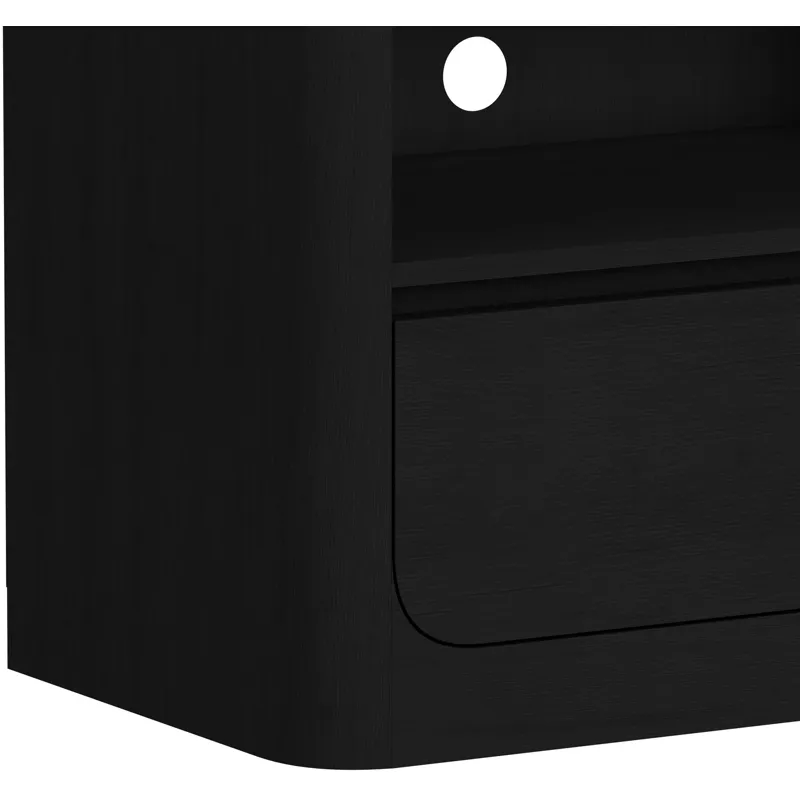 Rosalie Black 3PC Set w/82" TV Console