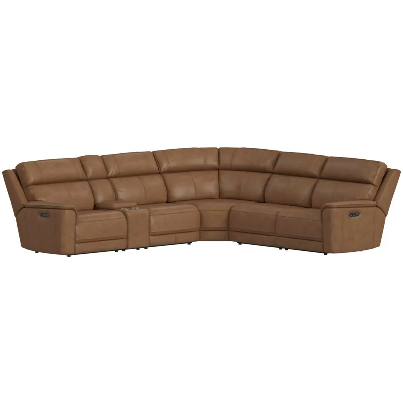 Mustang Aline Butternut Sectional 6PC Set - (3)P2
