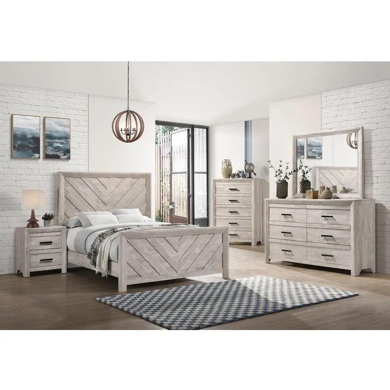 Eleanor White 3PC Set w/Queen Bed