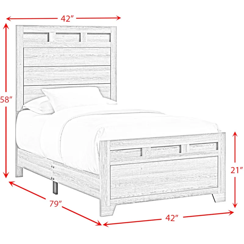Caro Twin Bed in Natural