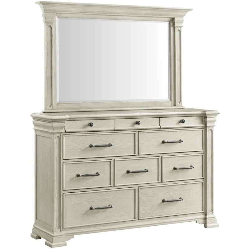 Kings Court White 5PC Set w/Queen Storage Bed