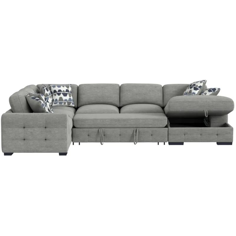 Kirkland Spark Grey Sectional 3PC Set