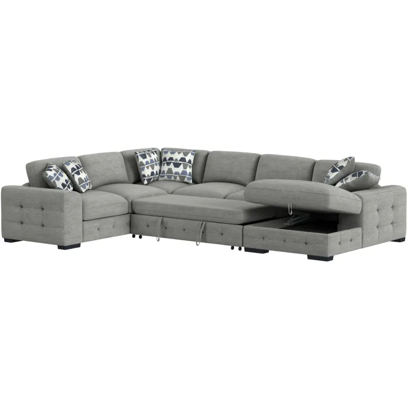 Kirkland Spark Grey Sectional 3PC Set