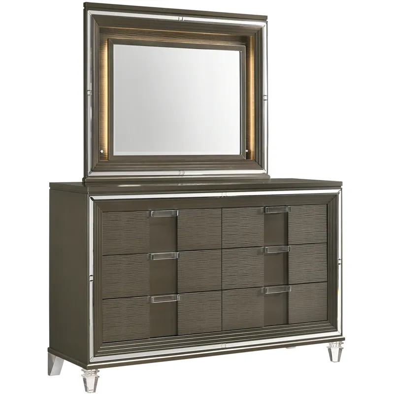 Twenty Nine Copper 4PC Set w/Queen Bed with NS