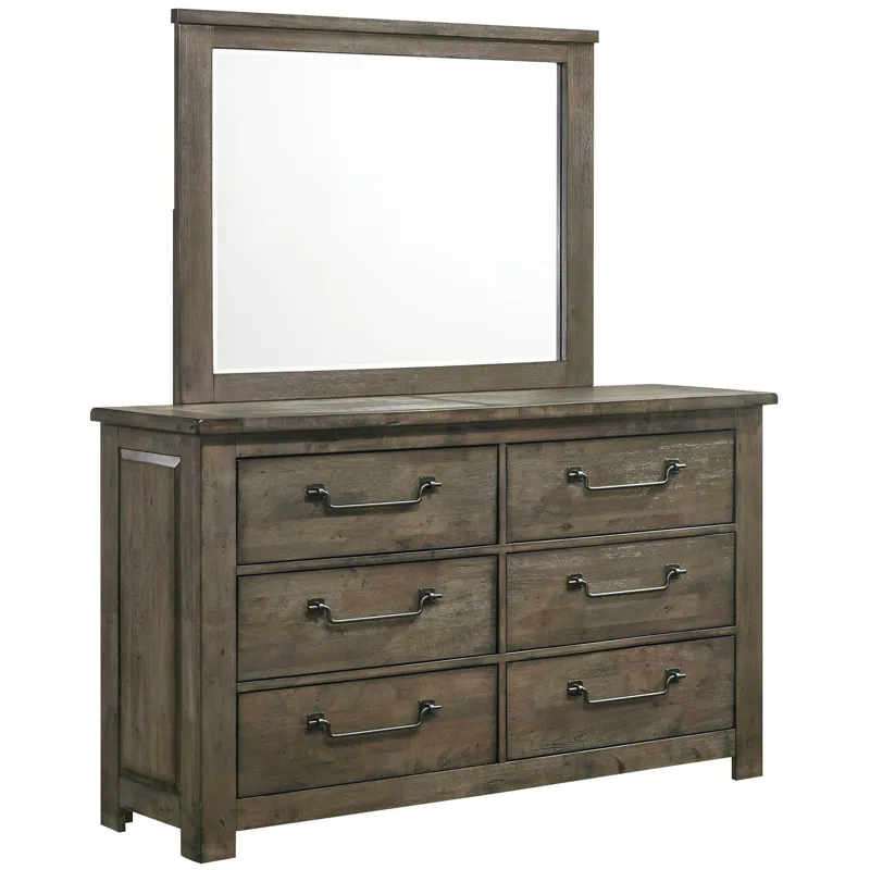 Maverick Antique Grey 4PC Set w/ Queen Bed and CH