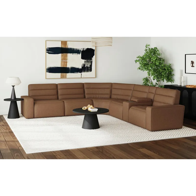 Portia Bozeman Saddle Sectional 6PC Set - (3)P