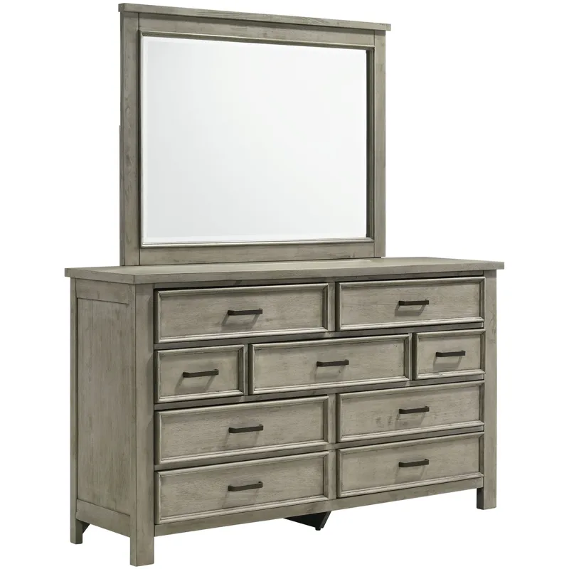 Sullivan Drift Grey 4PC Set w/Queen Bed with CH
