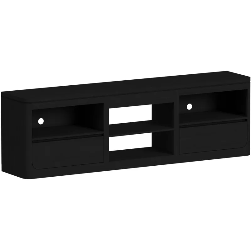 Rosalie Black 3PC Set w/82" TV Console