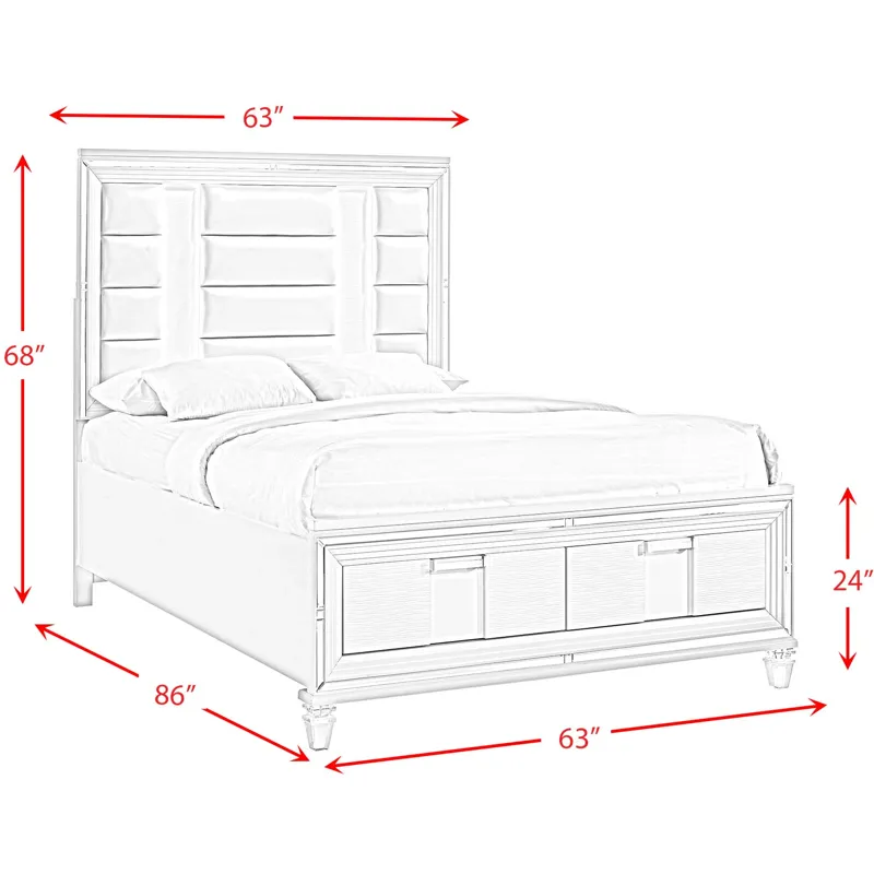 Twenty Nine Copper 4PC Set w/Queen Bed with NS