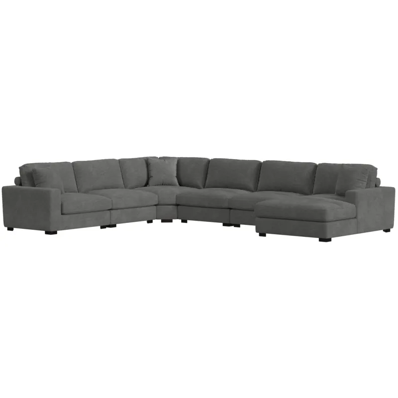 Arizona Steno Charcoal Sectional 6PC Set