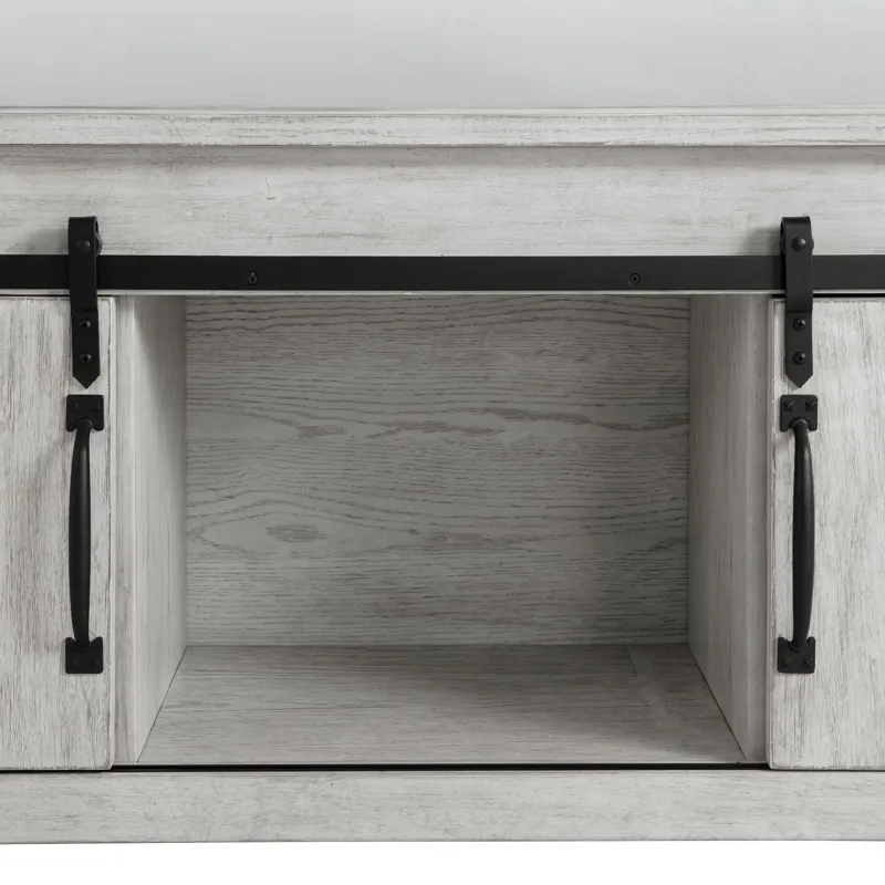Scott White 5PC Set w/Queen Storage Bed