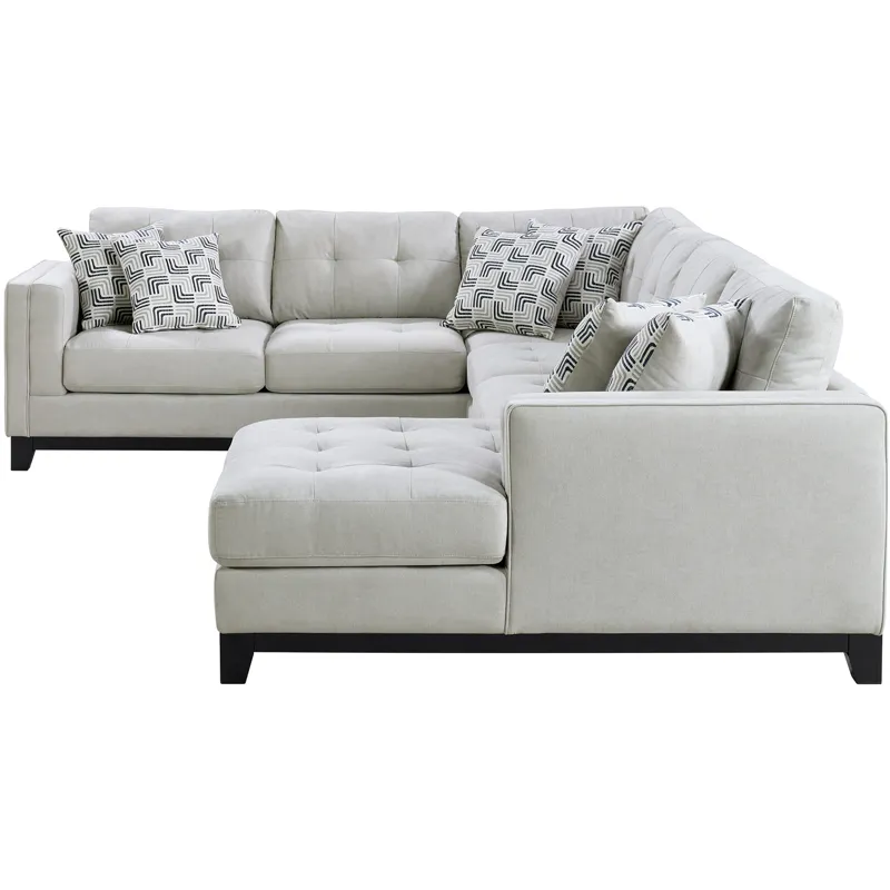 Wyatt Kymberly Stone Sectional 3PC Set