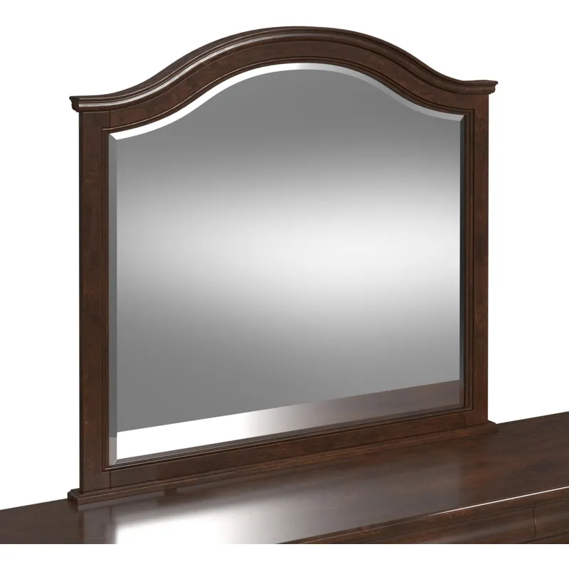 Cameron Cherry 3PC Set w/Queen Sleigh Headboard & Low Panel Footboard