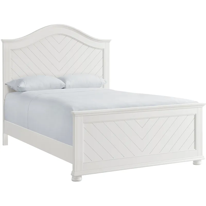 Kona White 3PC Set w/Queen Panel Bed