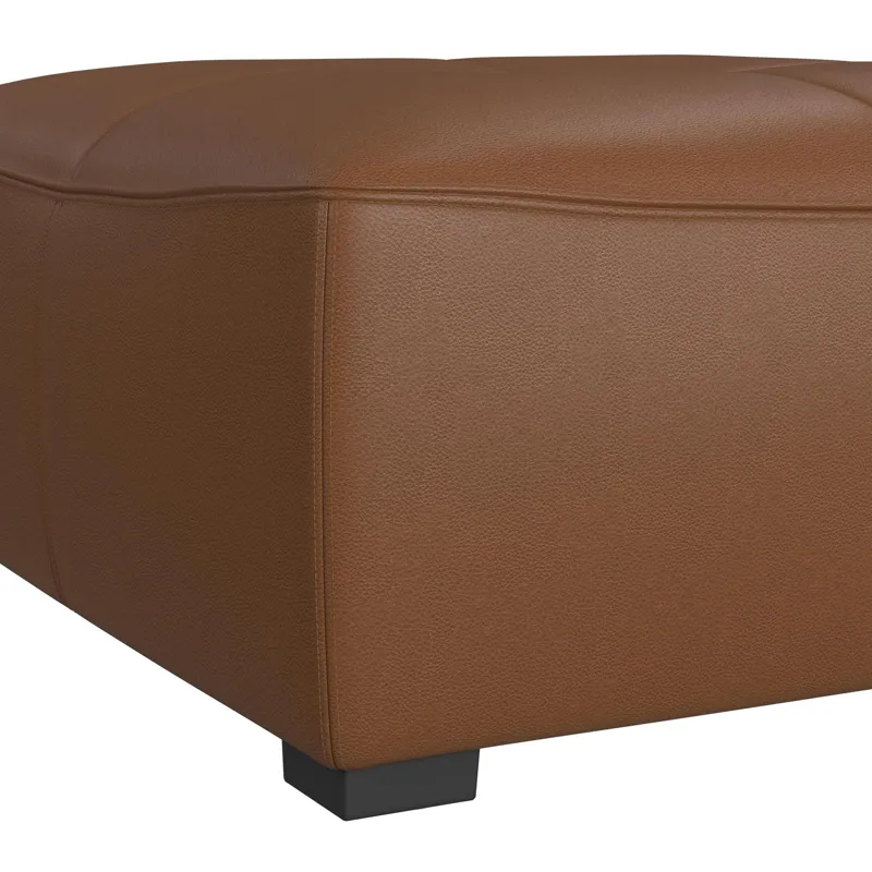 Blake Pebble Tan Sectional 5PC Set & Ottoman