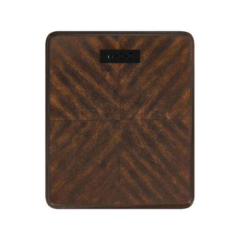 Phillipe 2-Drawer Cabinet with USB in Cherry