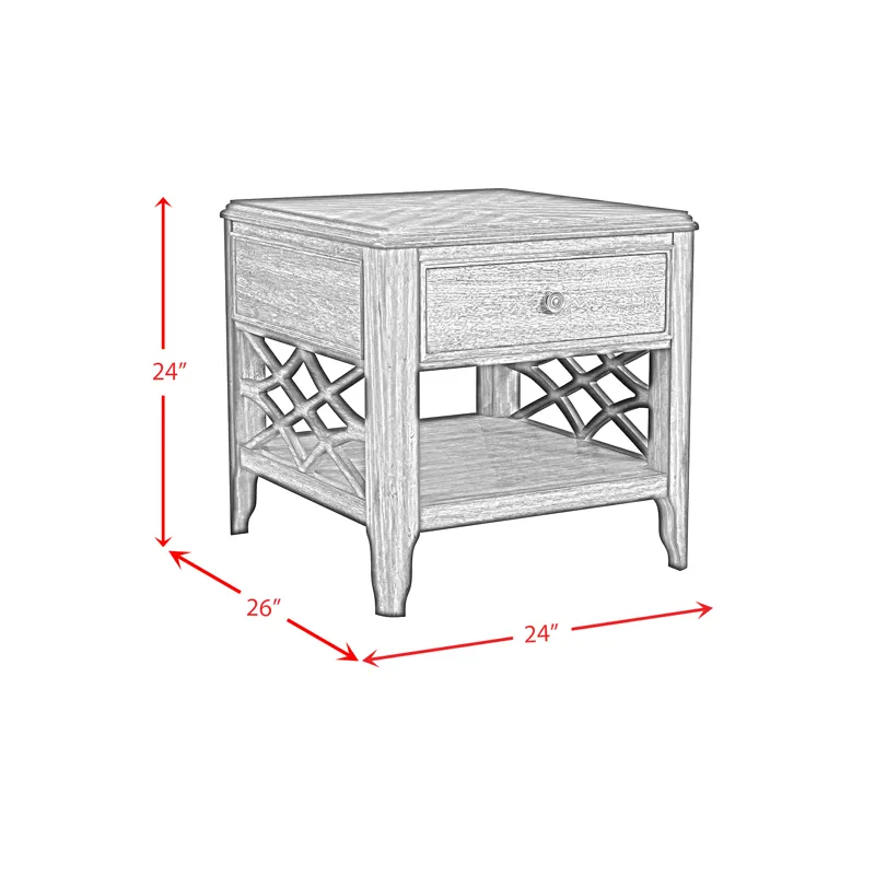 Phillipe End Table in Cherry