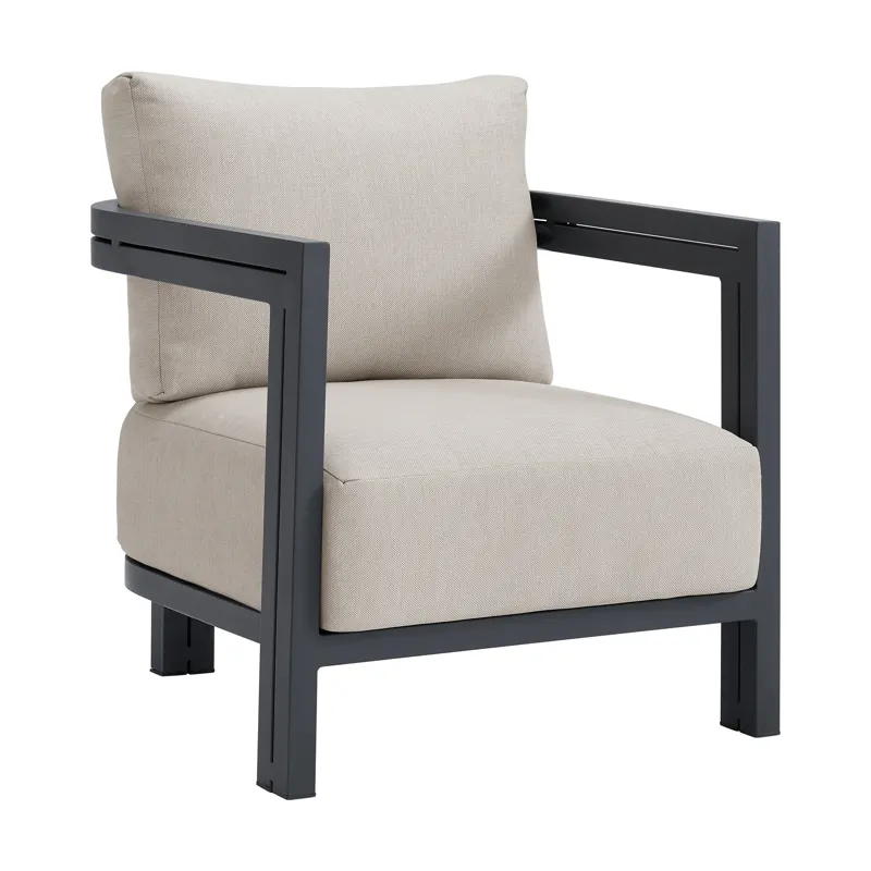 Playa Chair - Dark Grey and Olefin Beige (2 Per Carton)