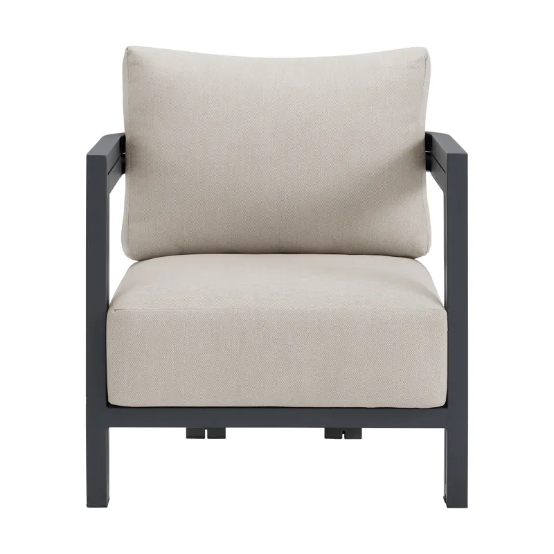 Playa Chair - Dark Grey and Olefin Beige (2 Per Carton)
