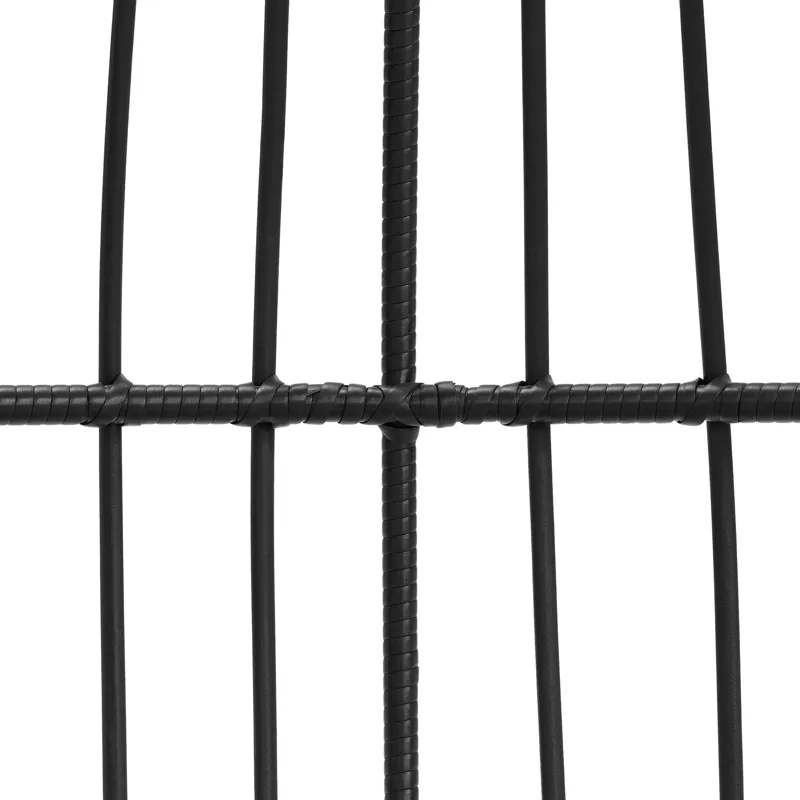 Playa Swing Egg Chair with Base and Pillar - Dark Grey and Olefin Beige