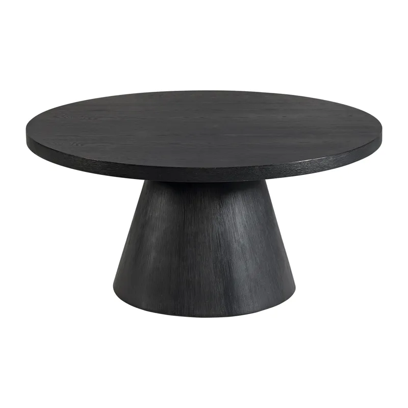 Portland Round Coffee Table in Black