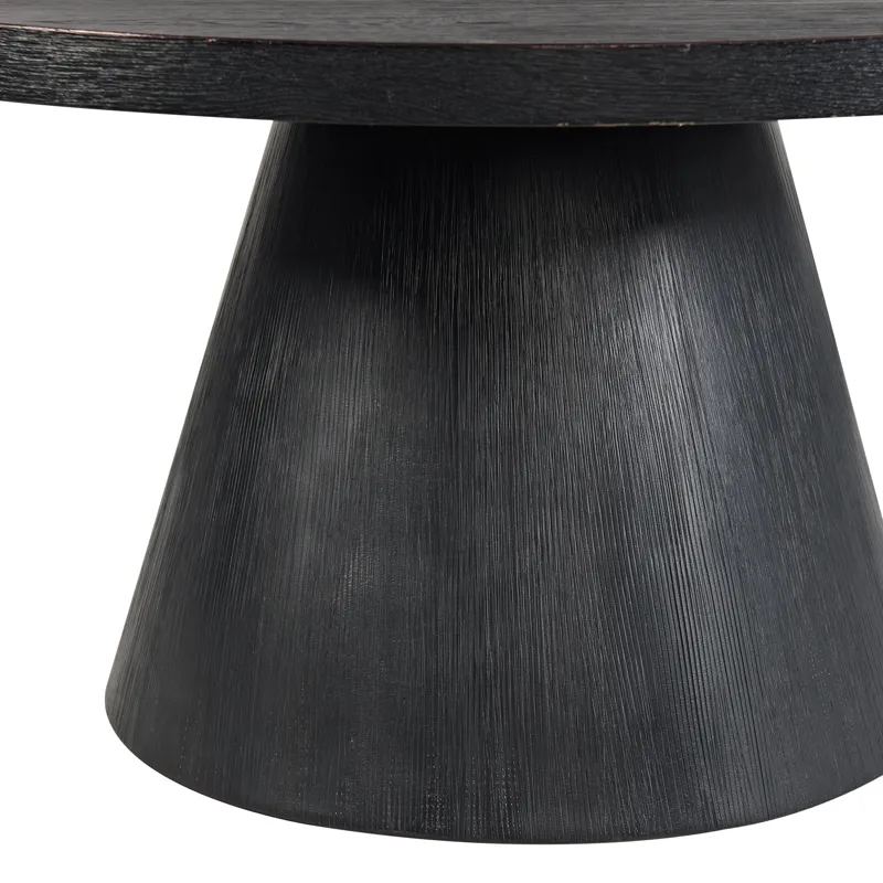 Portland Round Coffee Table in Black