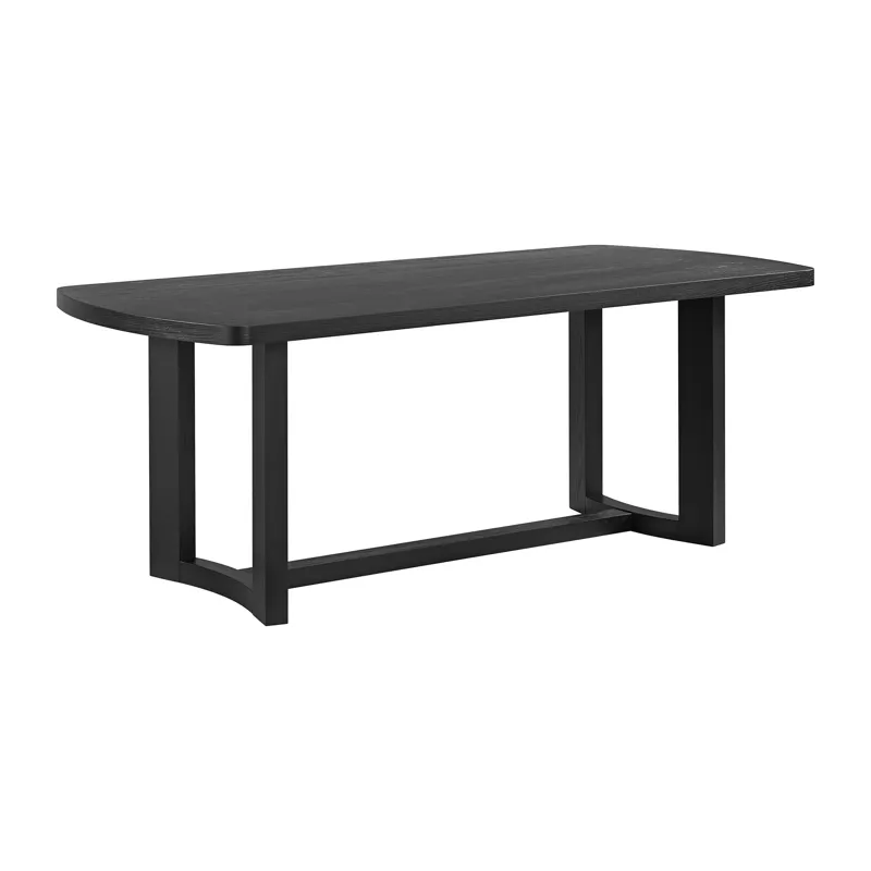 Portland Rectangular Dining Table in Black
