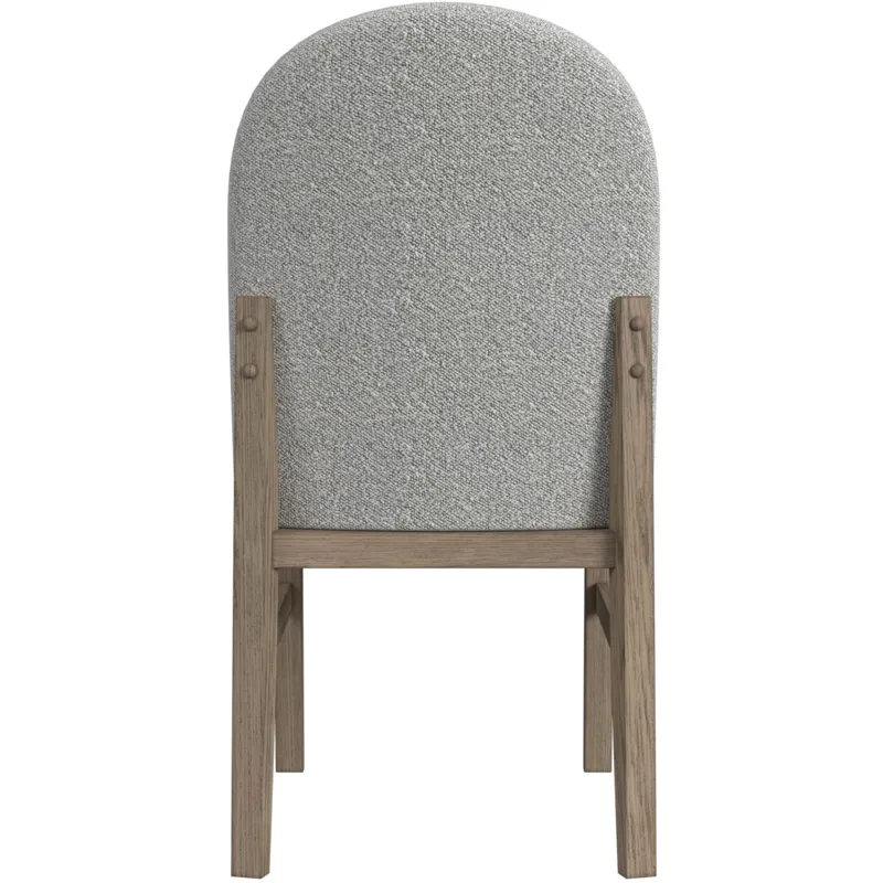 Portland Round Back Side Chair with Grey Fabric (PGY1113-4) in Grey