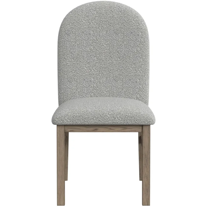 Portland Round Back Side Chair with Grey Fabric (PGY1113-4) in Grey