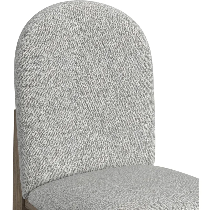 Portland Round Back Side Chair with Grey Fabric (PGY1113-4) in Grey