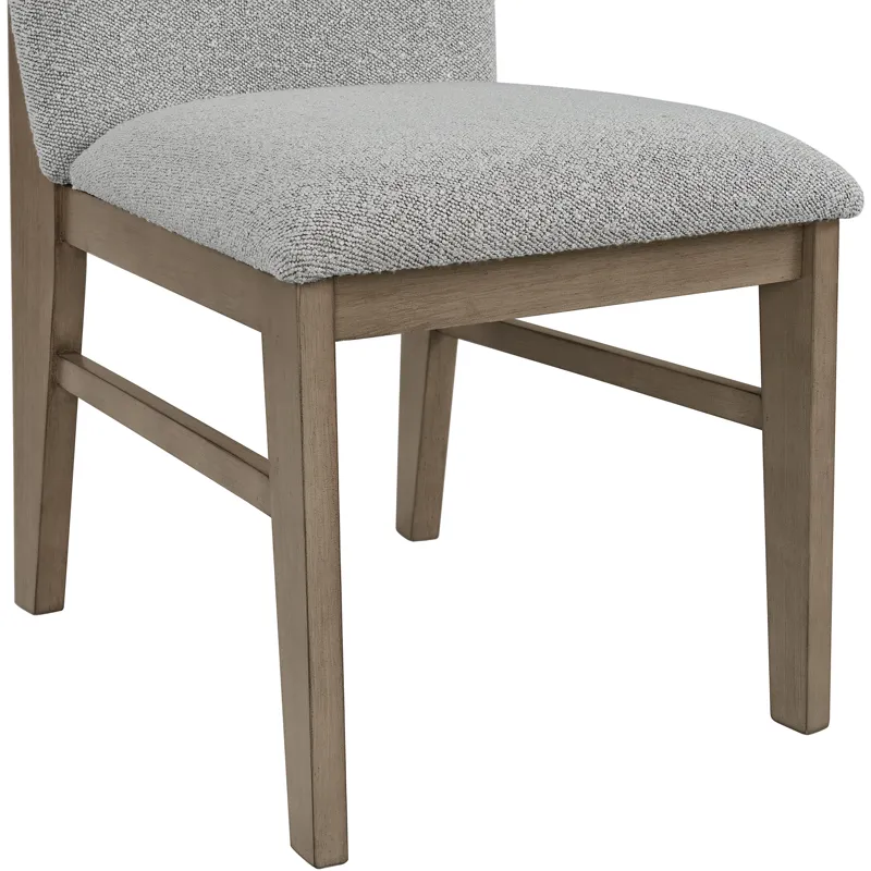 Portland Round Back Side Chair with Grey Fabric (PGY1113-4) in Grey
