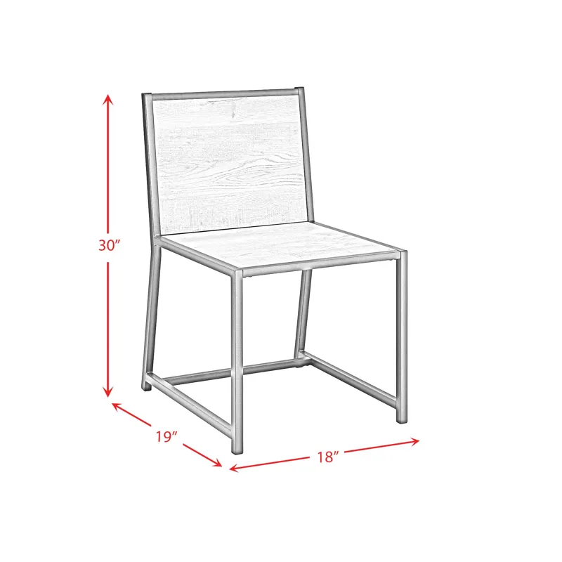 Preston Desk & Chair in Grey