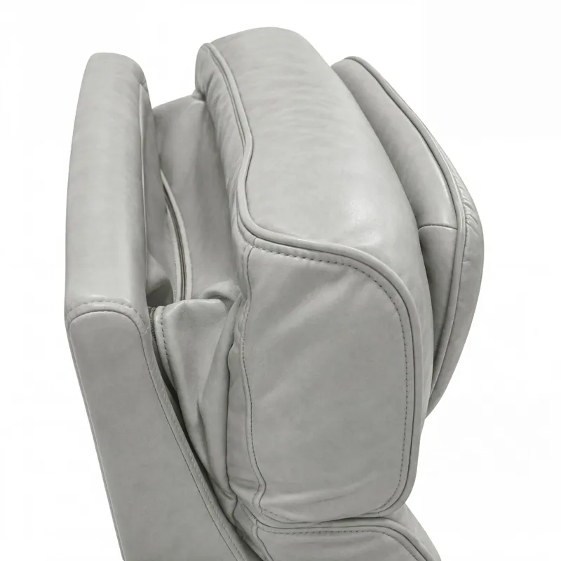 Prime Time P3 Recliner with 7 Colors LED, Cup Holders and Wireless Charger Controller in Leather Gel Light Grey