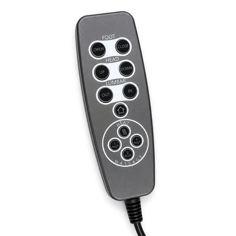 Prime Time P3 Sofa with DDT, 3.0 Table, 7 Colors (LED and Cup Holders), Reading Light, Vibration, speaker, and Heat Massage in Leather Gel Light Grey