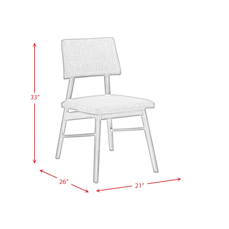 Razor Dining Side Chair Walnut / FG6011-15 Chocolate (2 Per Pack)