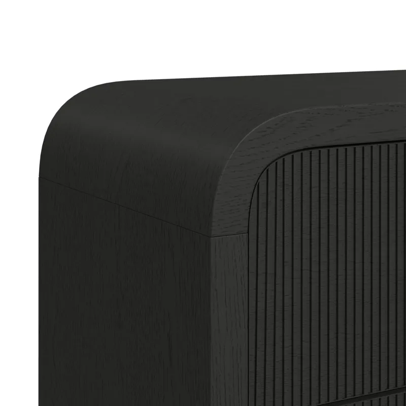 Ridgemont 6-Drawer Dresser in Black with Grain