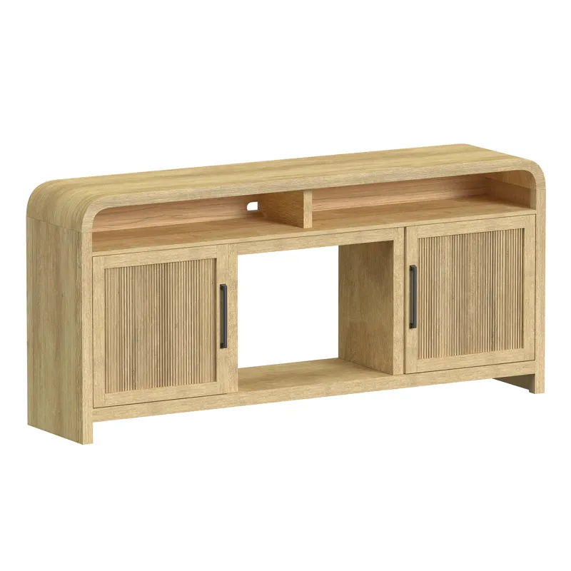 Ridgemont 70\" TV Console without Fireplace Insert in Natural
