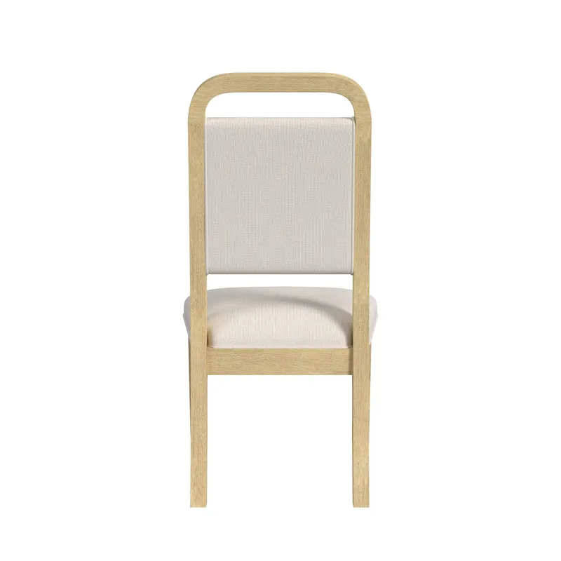 Ridgemont Dining Side Chair with White Fabric in Natural (2 Per Carton)