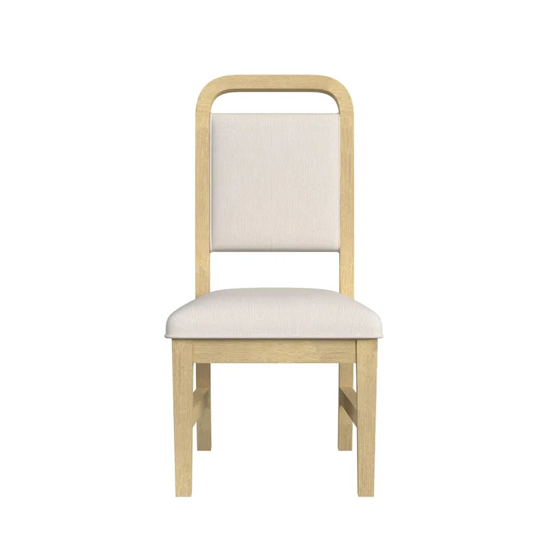 Ridgemont Dining Side Chair with White Fabric in Natural (2 Per Carton)