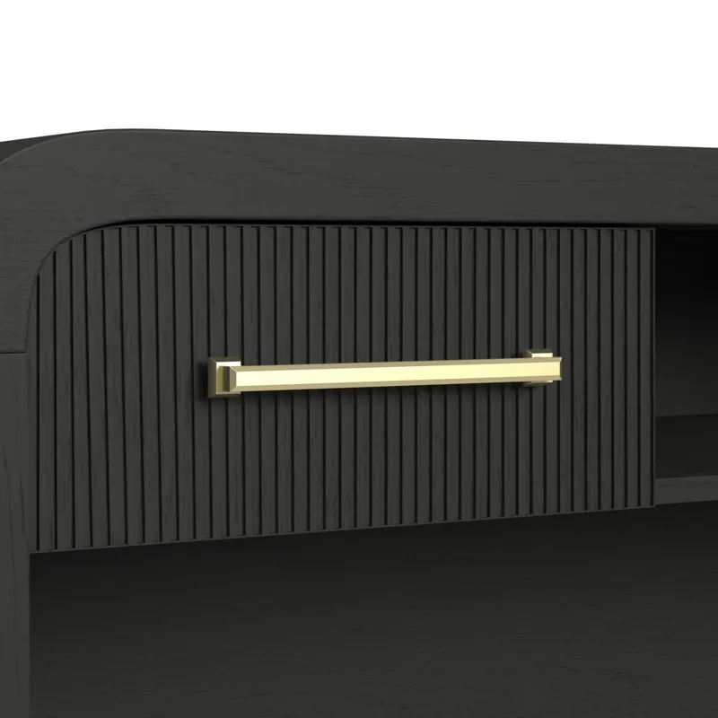 Ridgemont Dressing Table in Black with Grain